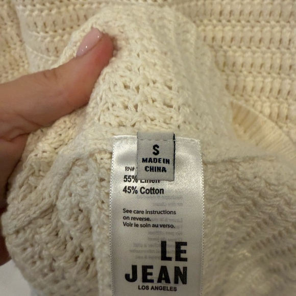 Le Jean Linen Crochet Dress - Picture 5 of 6